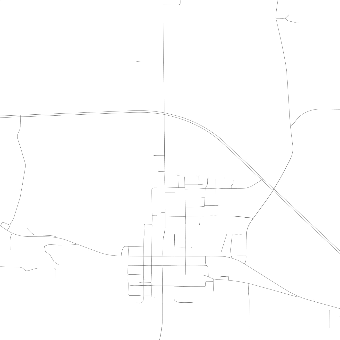 ROAD MAP OF NORTH COURTLAND, ALABAMA BY MAPBAKES