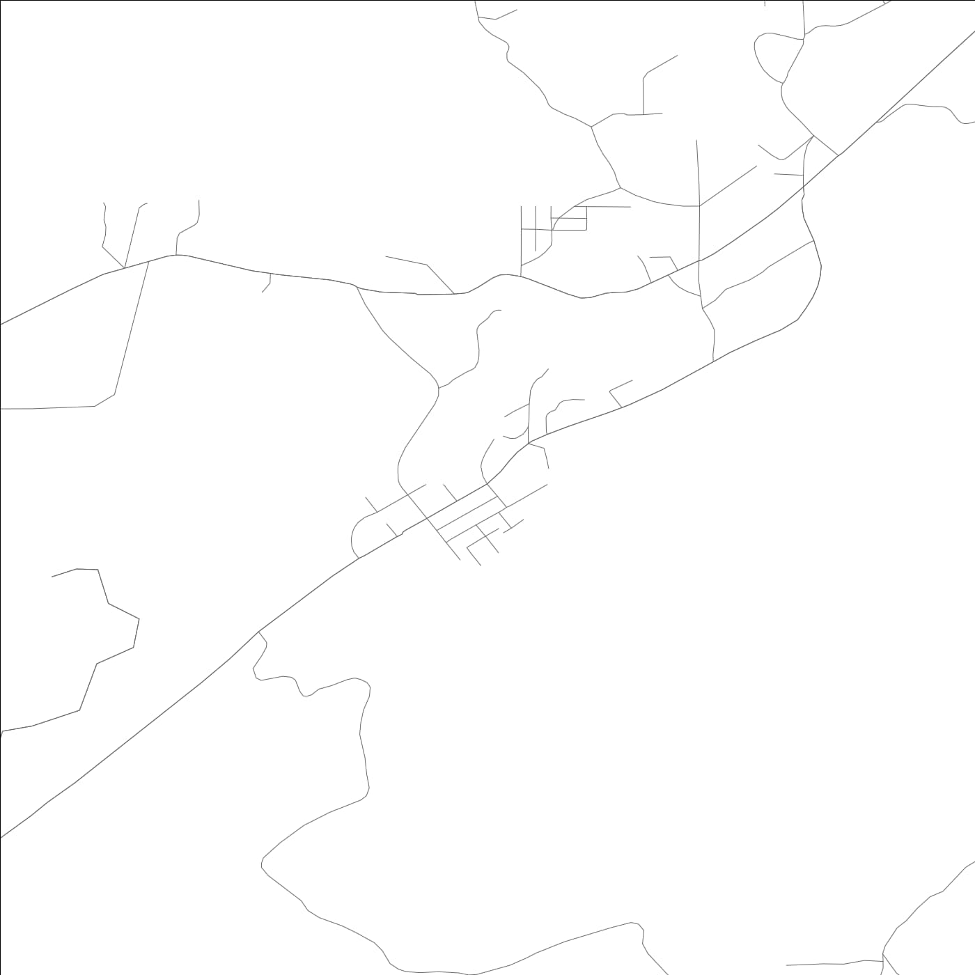 ROAD MAP OF NORTH JOHNS, ALABAMA BY MAPBAKES