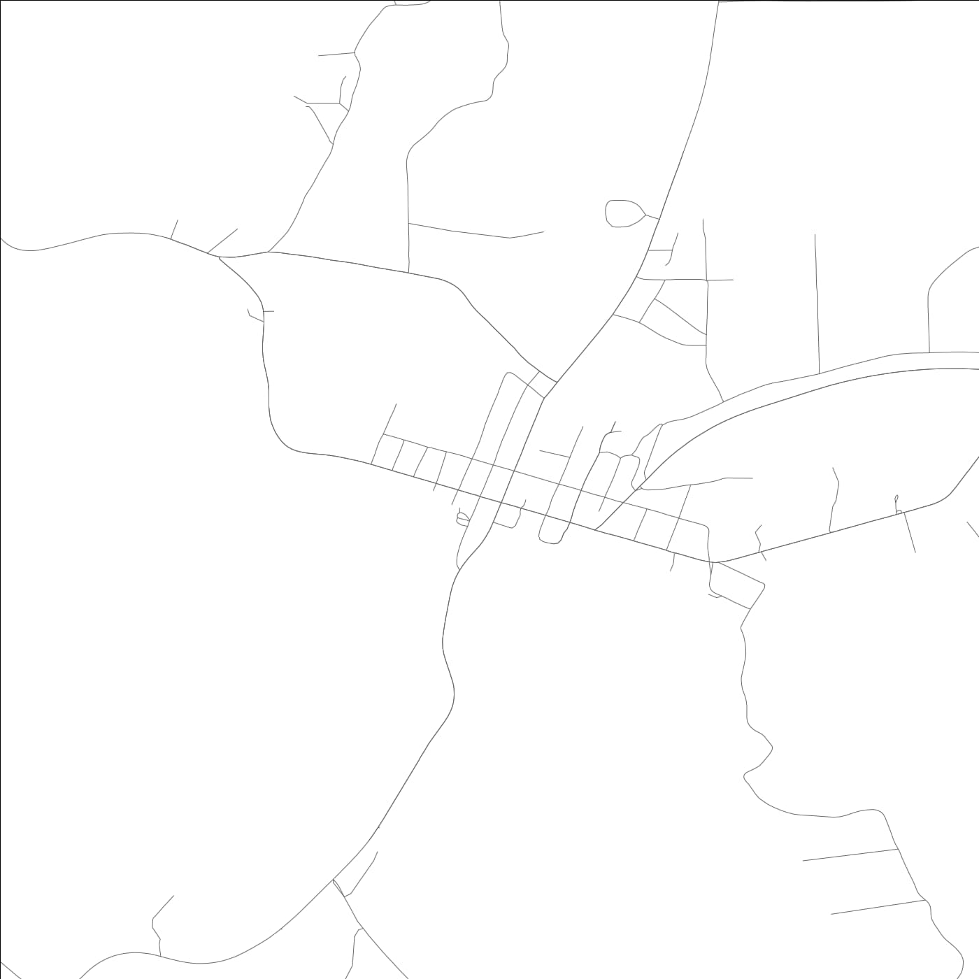 ROAD MAP OF OAKMAN, ALABAMA BY MAPBAKES