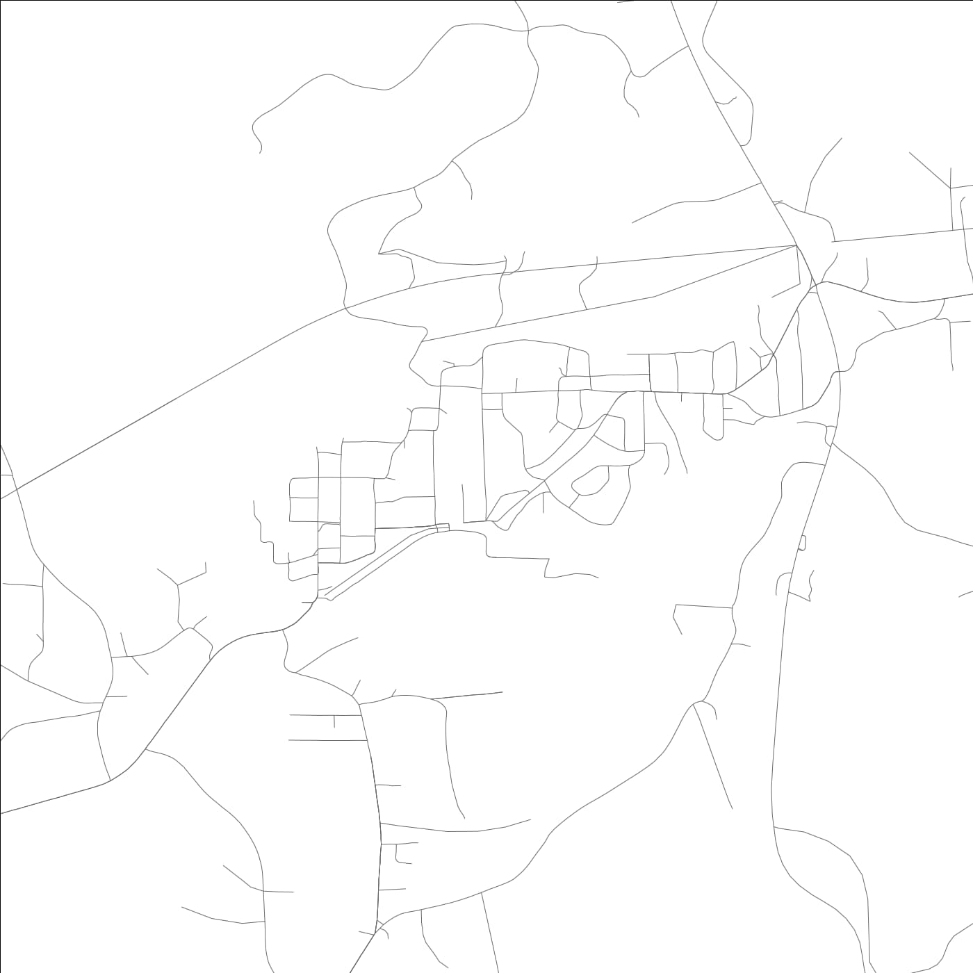 ROAD MAP OF PARRISH, ALABAMA BY MAPBAKES