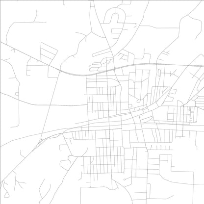 ROAD MAP OF PIEDMONT, ALABAMA BY MAPBAKES