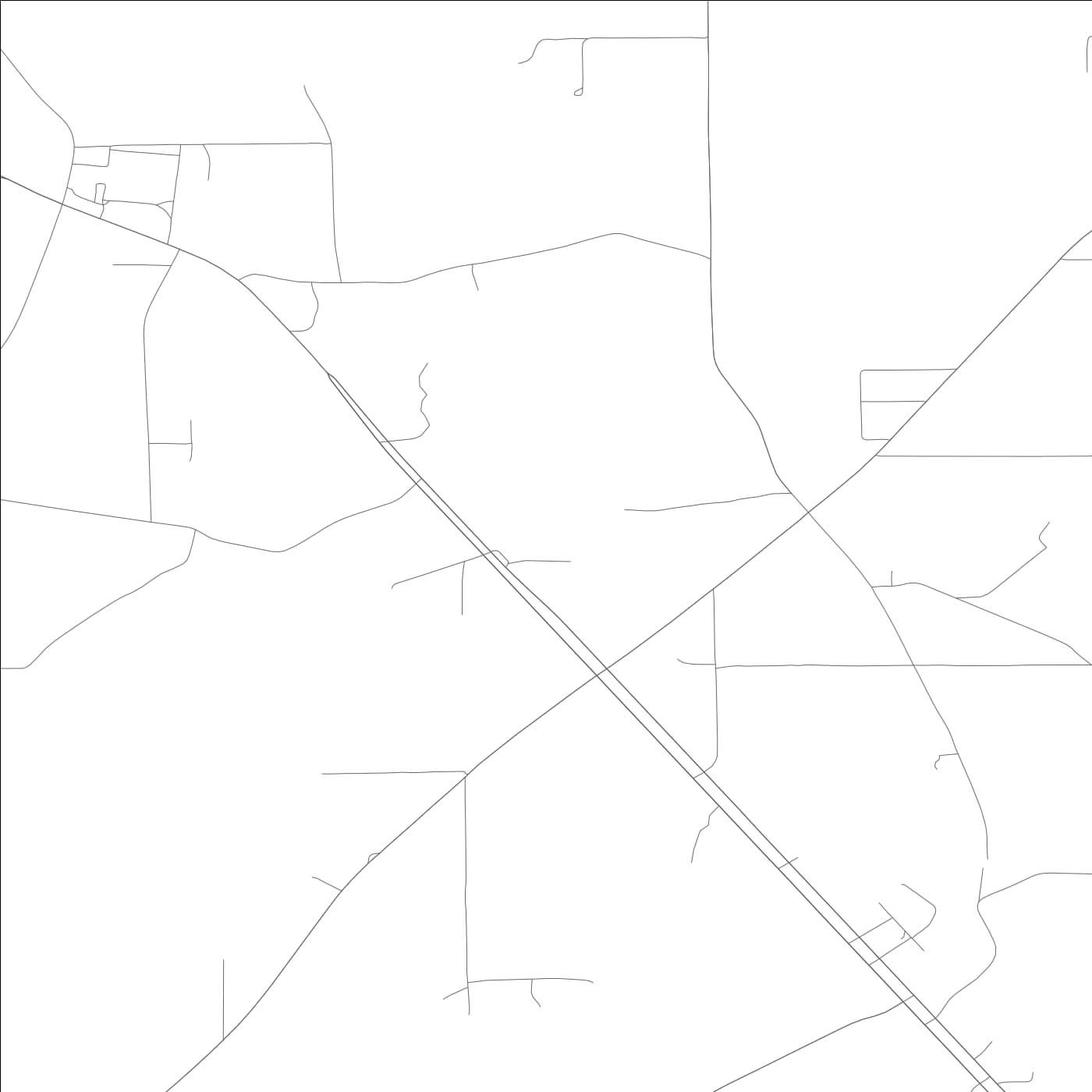 ROAD MAP OF POWELL, ALABAMA BY MAPBAKES