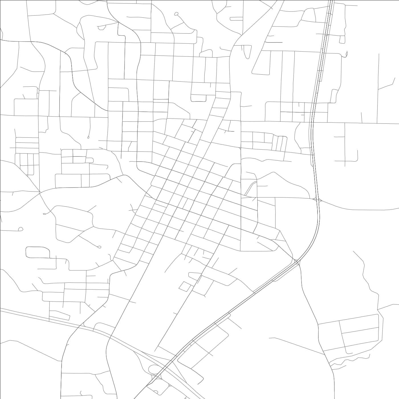 ROAD MAP OF RUSSELLVILLE, ALABAMA BY MAPBAKES