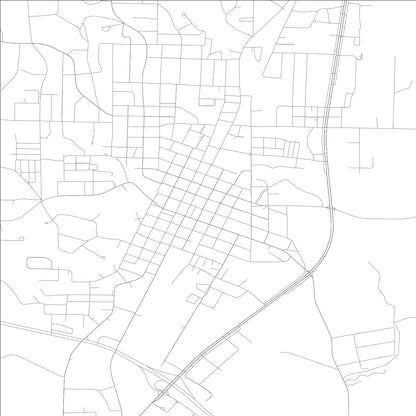 ROAD MAP OF RUSSELLVILLE, ALABAMA BY MAPBAKES