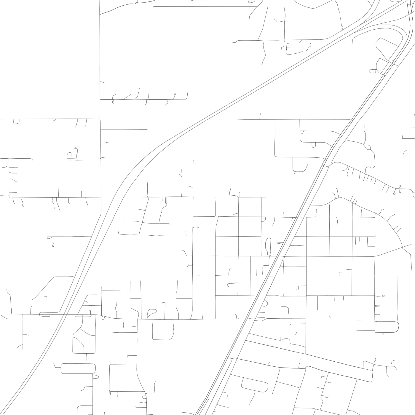 ROAD MAP OF SATSUMA, ALABAMA BY MAPBAKES