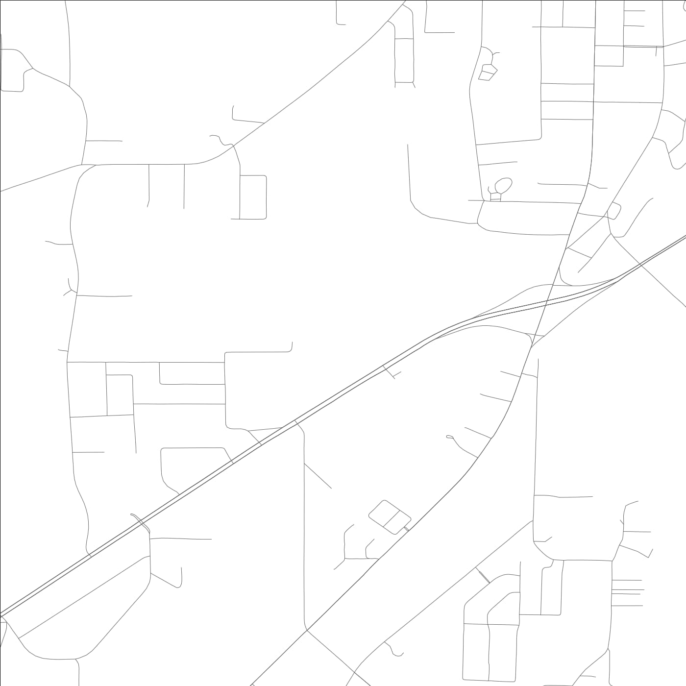 ROAD MAP OF SCOTTSBORO, ALABAMA BY MAPBAKES