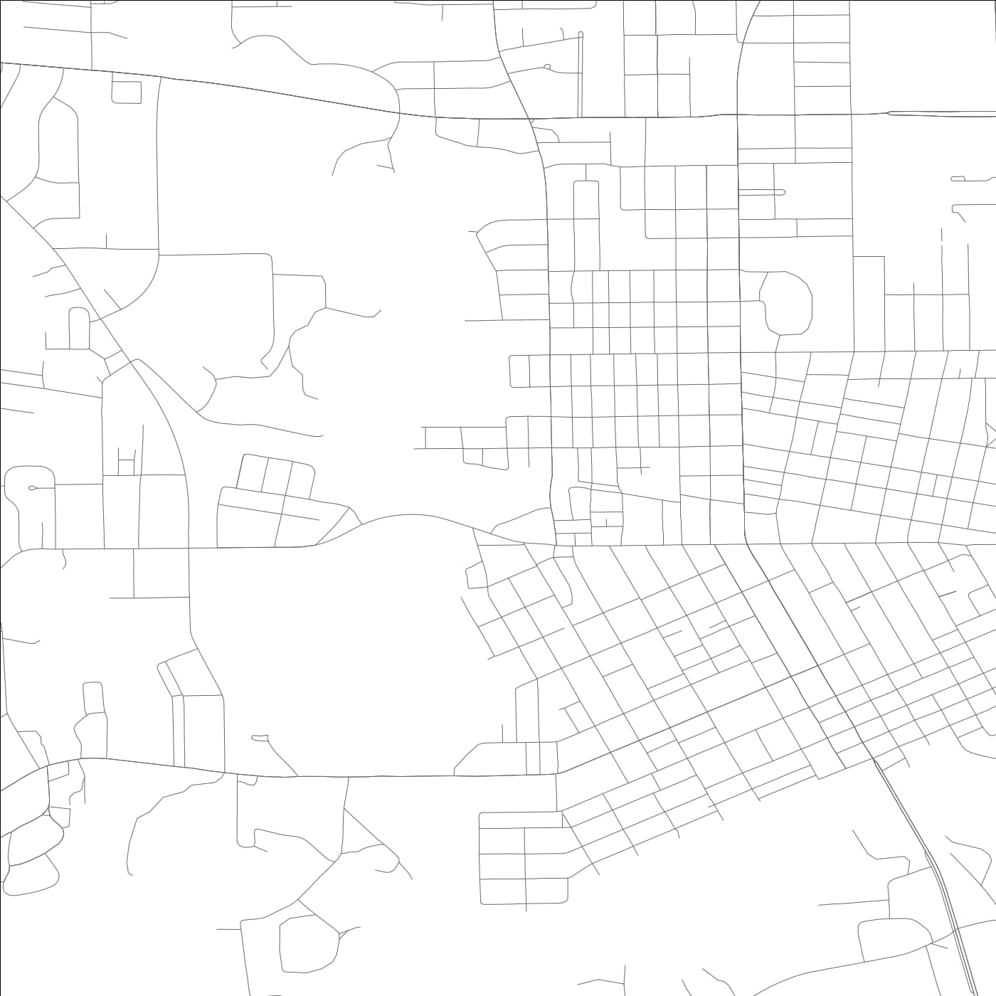 ROAD MAP OF SELMA, ALABAMA BY MAPBAKES