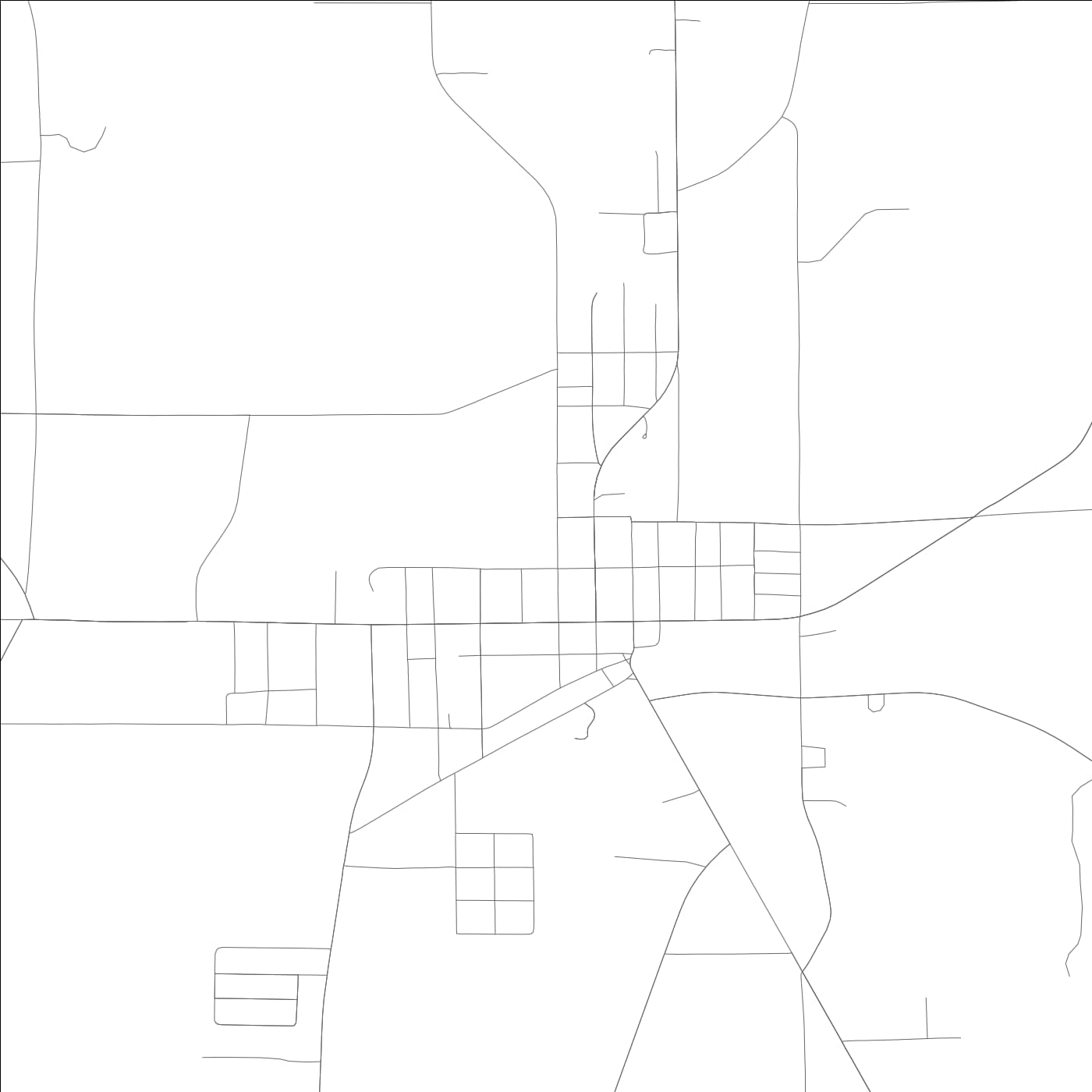 ROAD MAP OF SLOCOMB, ALABAMA BY MAPBAKES