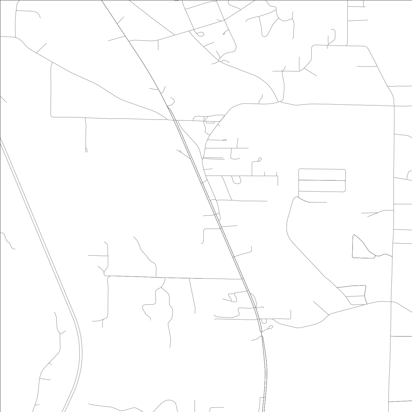 ROAD MAP OF SOUTH VINEMONT, ALABAMA BY MAPBAKES