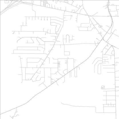 ROAD MAP OF THEODORE, ALABAMA BY MAPBAKES