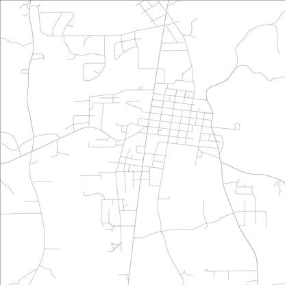 ROAD MAP OF THOMASVILLE, ALABAMA BY MAPBAKES