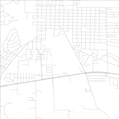 ROAD MAP OF TUSCUMBIA, ALABAMA BY MAPBAKES