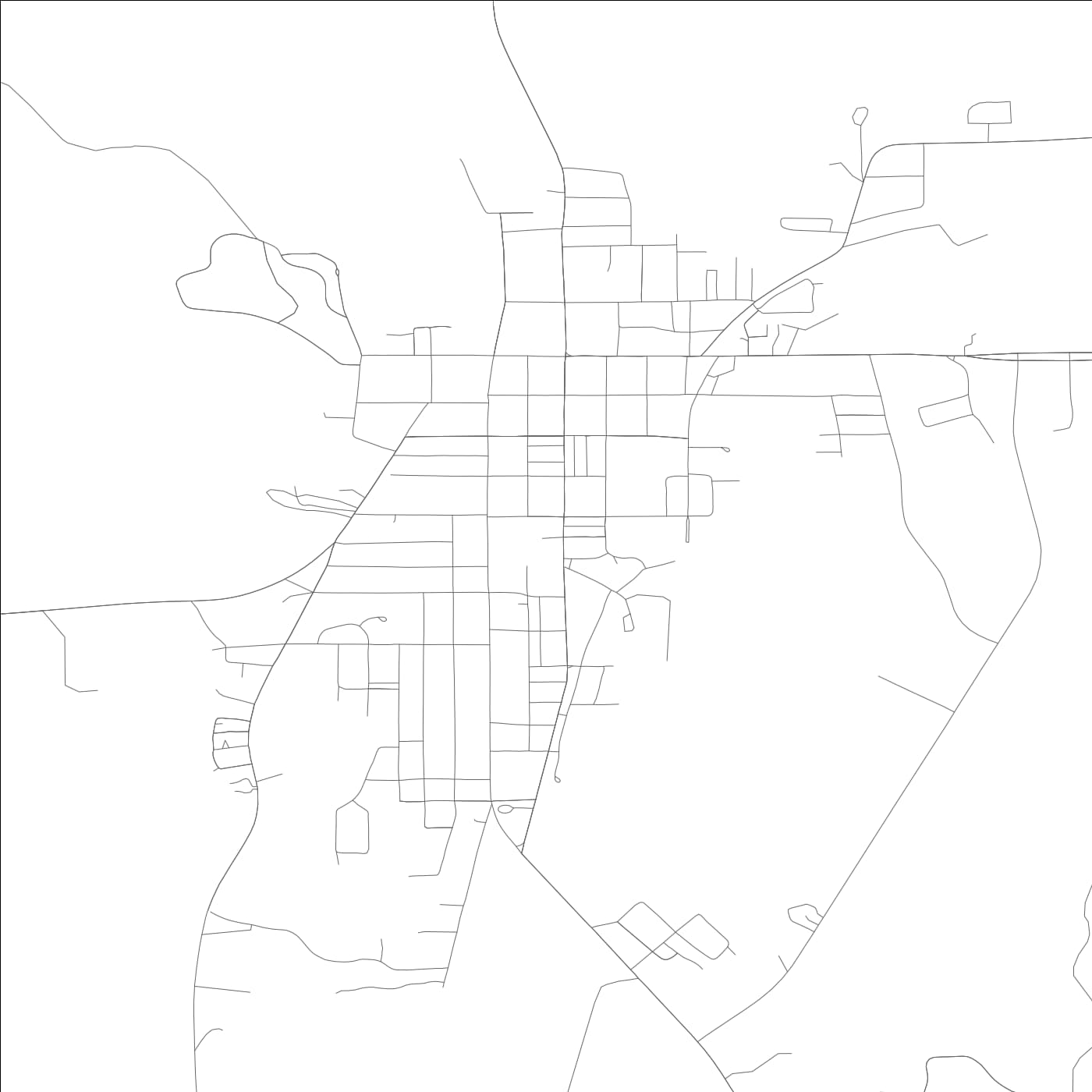 ROAD MAP OF UNION SPRINGS, ALABAMA BY MAPBAKES