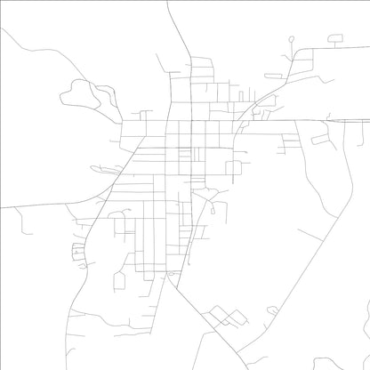 ROAD MAP OF UNION SPRINGS, ALABAMA BY MAPBAKES