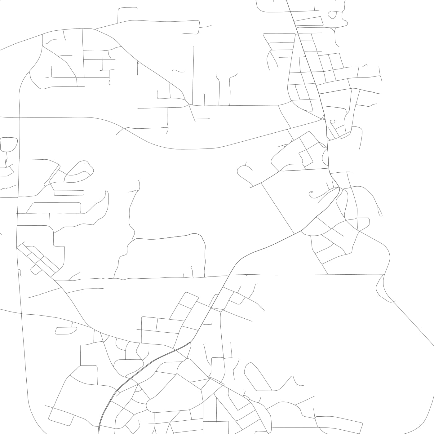 ROAD MAP OF VALLEY, ALABAMA BY MAPBAKES