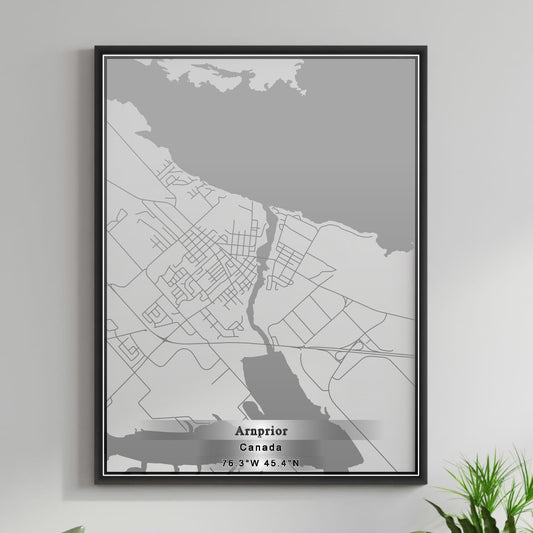 ROAD MAP OF ARNPRIOR, CANADA BY MAPBAKES