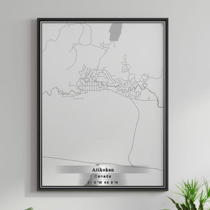 ROAD MAP OF ATIKOKAN, CANADA BY MAPBAKES