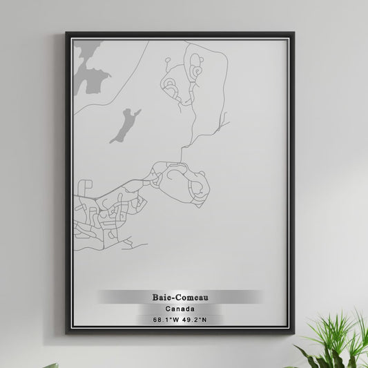ROAD MAP OF BAIE COMEAU, CANADA BY MAPBAKES