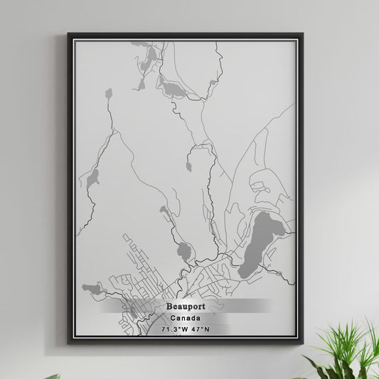 ROAD MAP OF BEAUPORT, CANADA BY MAPBAKES
