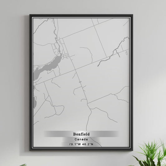 ROAD MAP OF BONFIELD, CANADA BY MAPBAKES