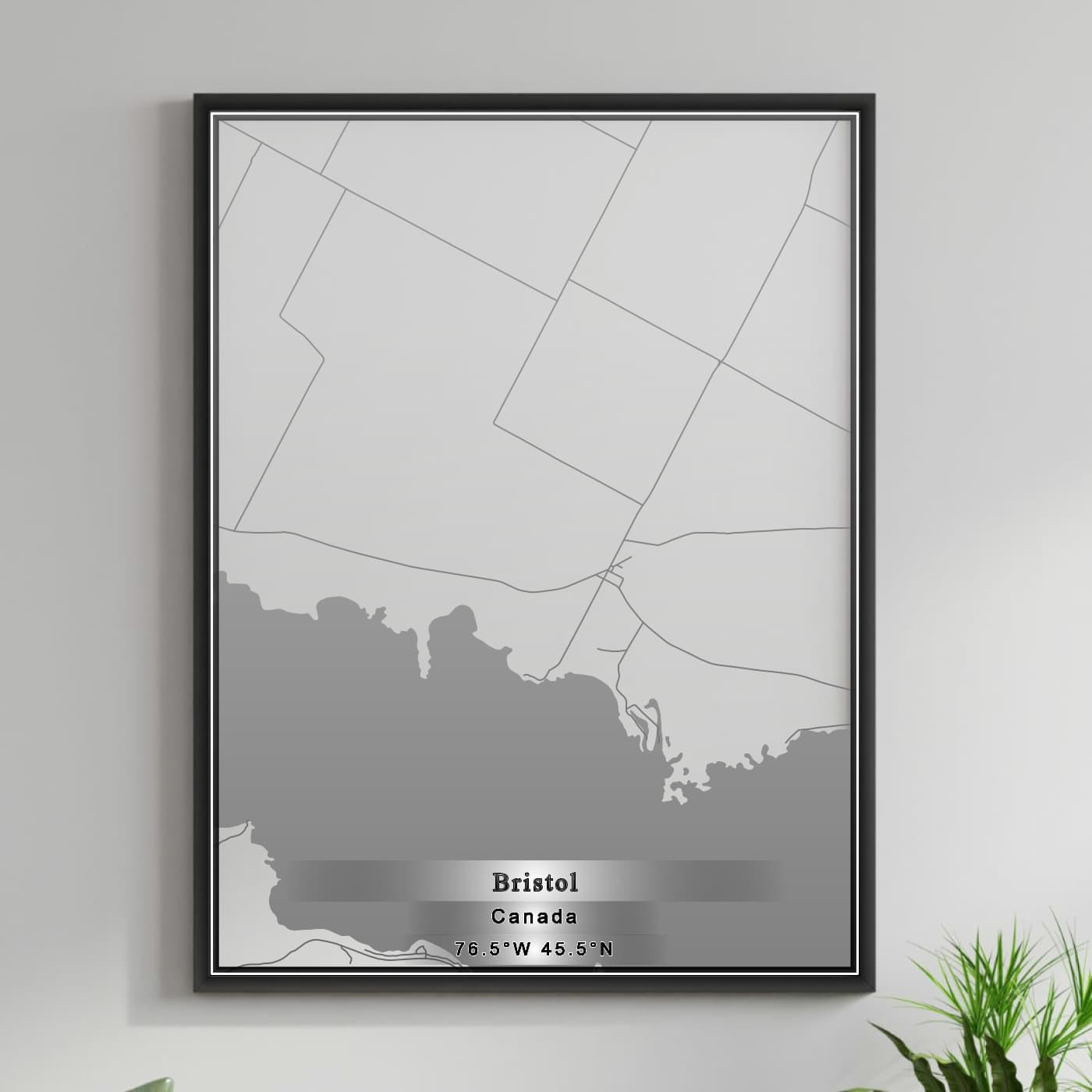 ROAD MAP OF BRISTOL, CANADA BY MAPBAKES