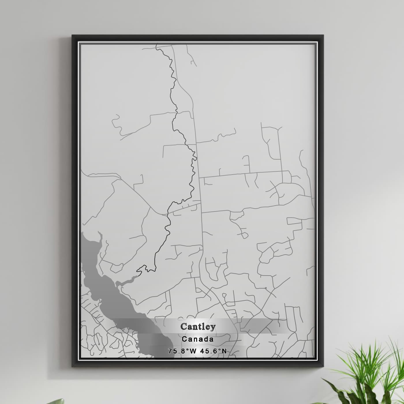 ROAD MAP OF CANTLEY, CANADA BY MAPBAKES