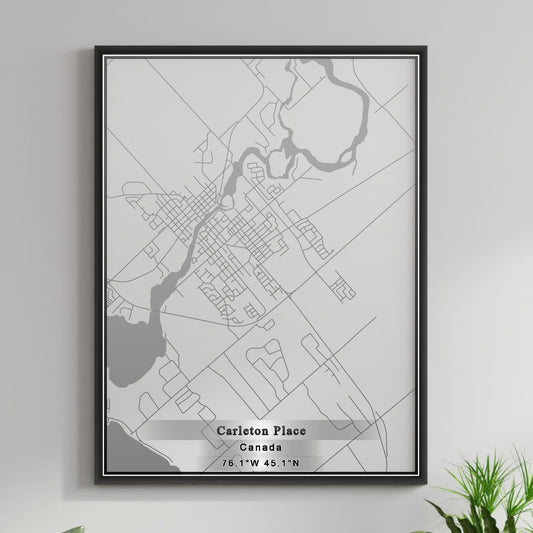 ROAD MAP OF CARLETON PLACE, CANADA BY MAPBAKES