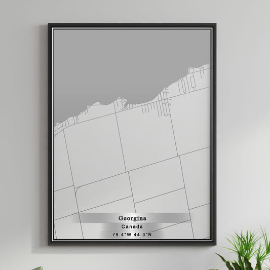 ROAD MAP OF GEORGINA, CANADA BY MAPBAKES