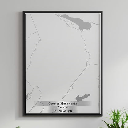 ROAD MAP OF GREATER MADAWASKA, CANADA BY MAPBAKES