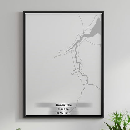 ROAD MAP OF HARDWICKE, CANADA BY MAPBAKES