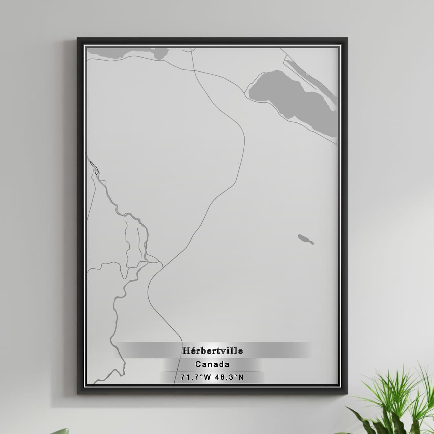 ROAD MAP OF HERBERTVILLE, CANADA BY MAPBAKES