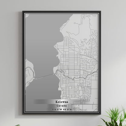 ROAD MAP OF KELOWNA, CANADA BY MAPBAKES