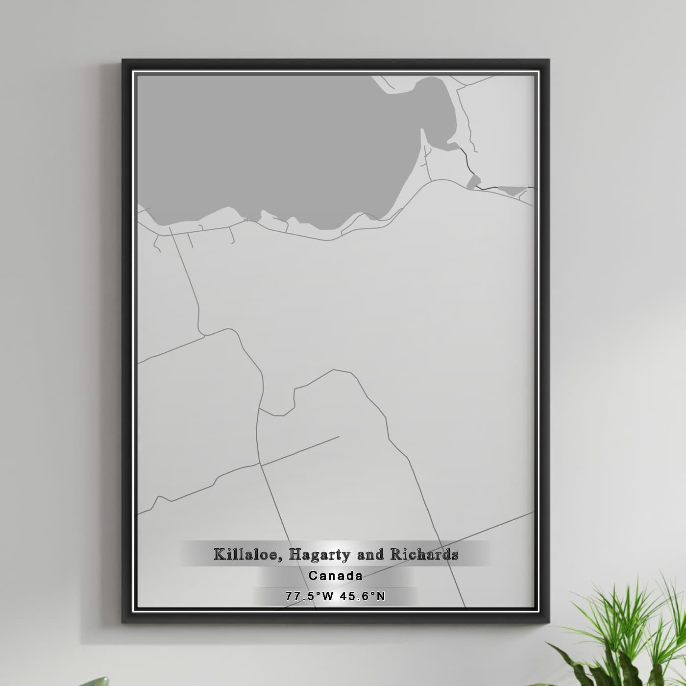 ROAD MAP OF KILLALOE HAGARTY AND RICHARDS, CANADA BY MAPBAKES