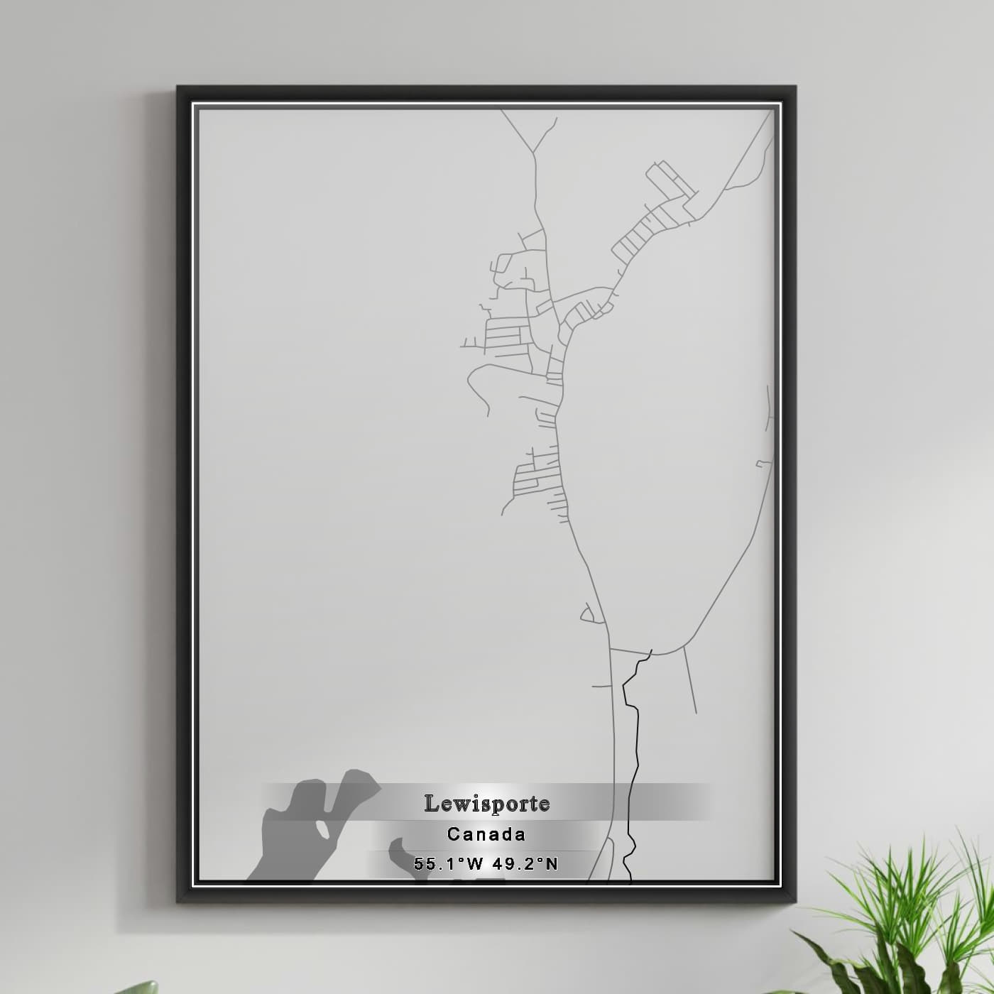 ROAD MAP OF LEWISPORTE, CANADA BY MAPBAKES