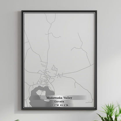 ROAD MAP OF MADAWASKA VALLEY, CANADA BY MAPBAKES