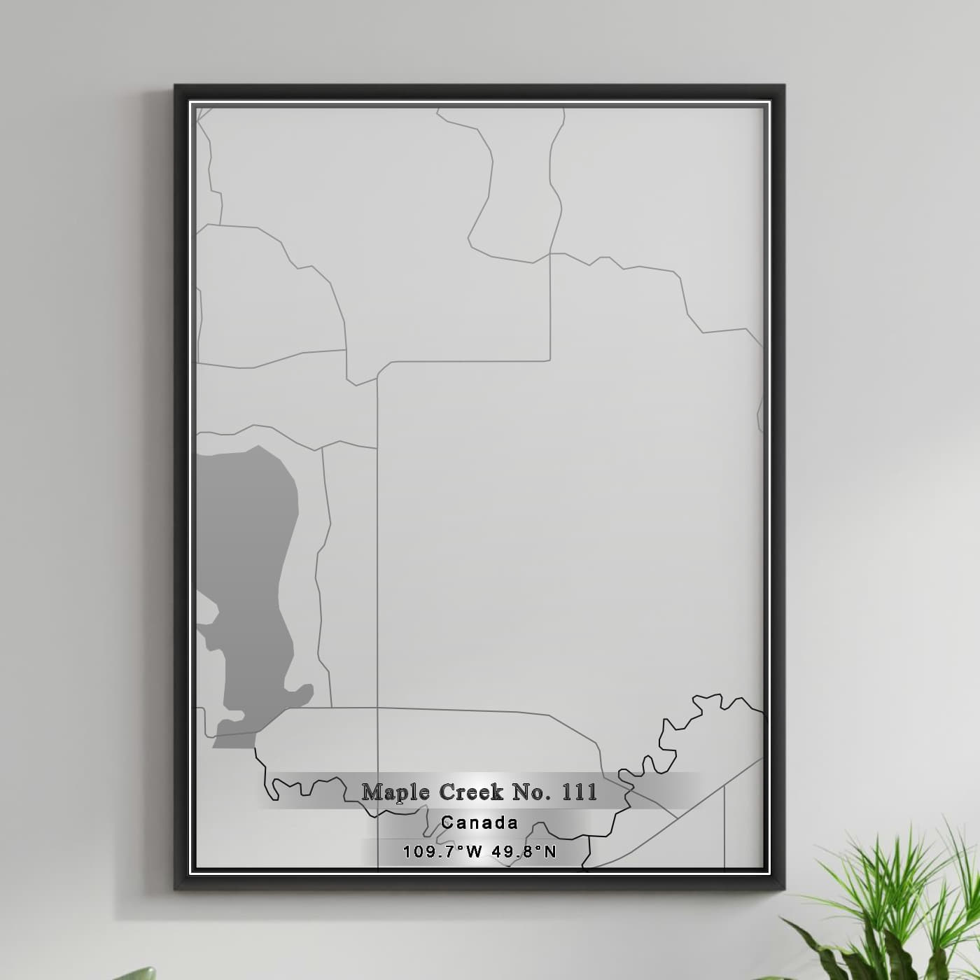 ROAD MAP OF MAPLE CREEK NO 111, CANADA BY MAPBAKES