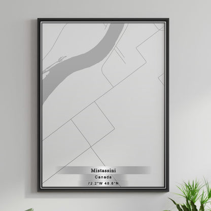 ROAD MAP OF MISTASSINI, CANADA BY MAPBAKES