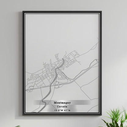 ROAD MAP OF MONTMAGNY, CANADA BY MAPBAKES