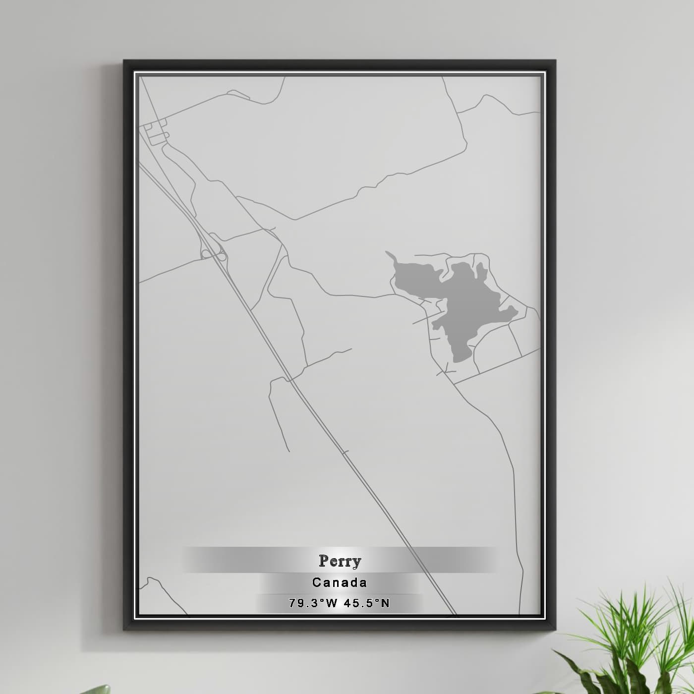 ROAD MAP OF PERRY, CANADA BY MAPBAKES