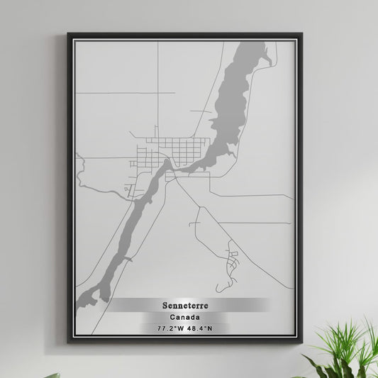 ROAD MAP OF SENNETERRE, CANADA BY MAPBAKES