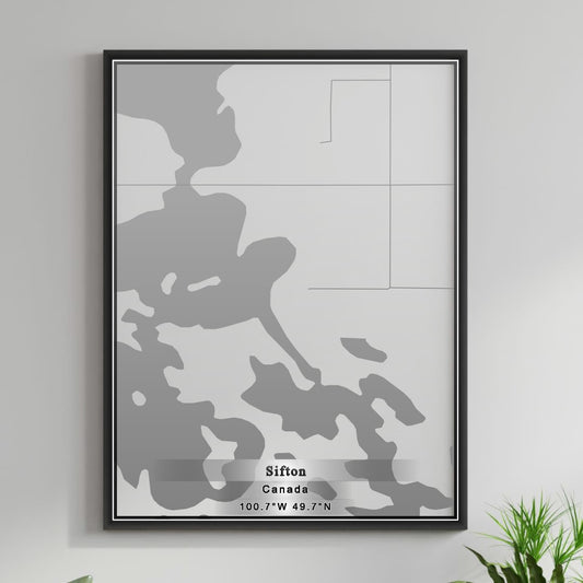 ROAD MAP OF SIFTON, CANADA BY MAPBAKES