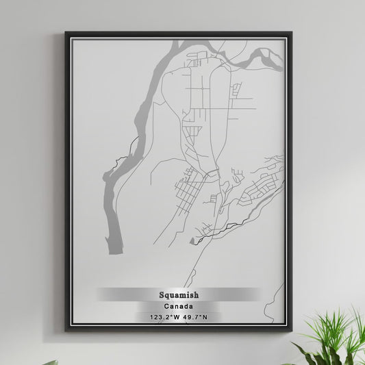 ROAD MAP OF SQUAMISH, CANADA BY MAPBAKES
