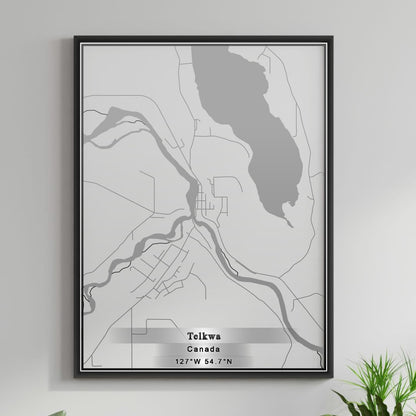 ROAD MAP OF TELKWA, CANADA BY MAPBAKES