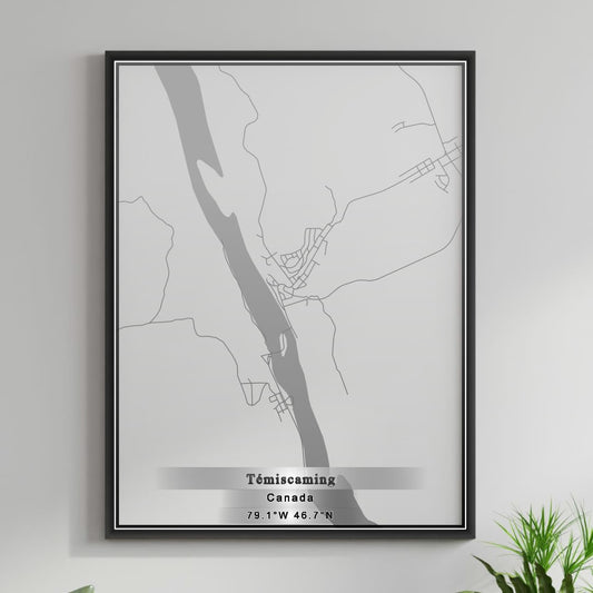 ROAD MAP OF TEMISCAMING, CANADA BY MAPBAKES