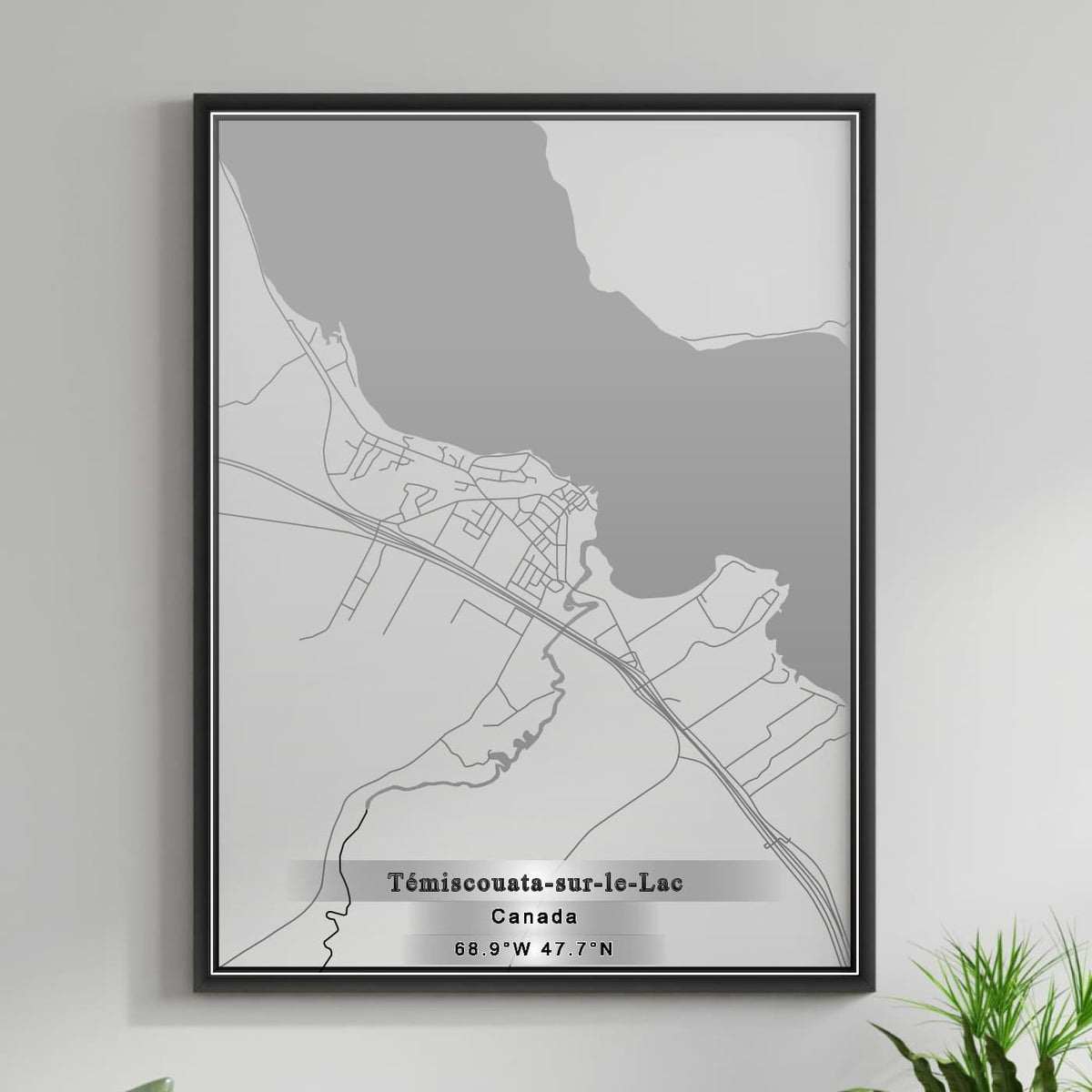 ROAD MAP OF TEMISCOUATA SUR LE LAC, CANADA BY MAPBAKES