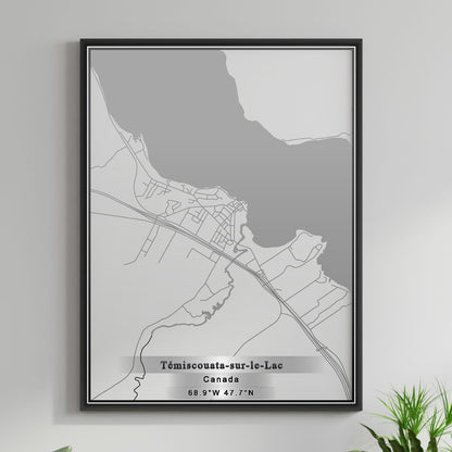 ROAD MAP OF TEMISCOUATA SUR LE LAC, CANADA BY MAPBAKES