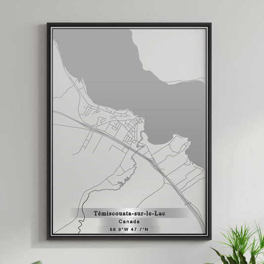 ROAD MAP OF TEMISCOUATA SUR LE LAC, CANADA BY MAPBAKES