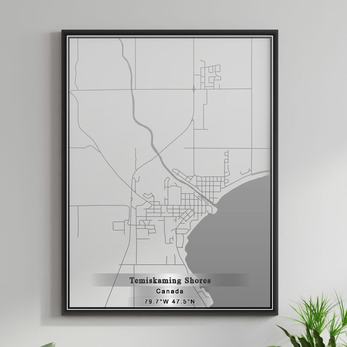 ROAD MAP OF TEMISKAMING SHORES, CANADA BY MAPBAKES
