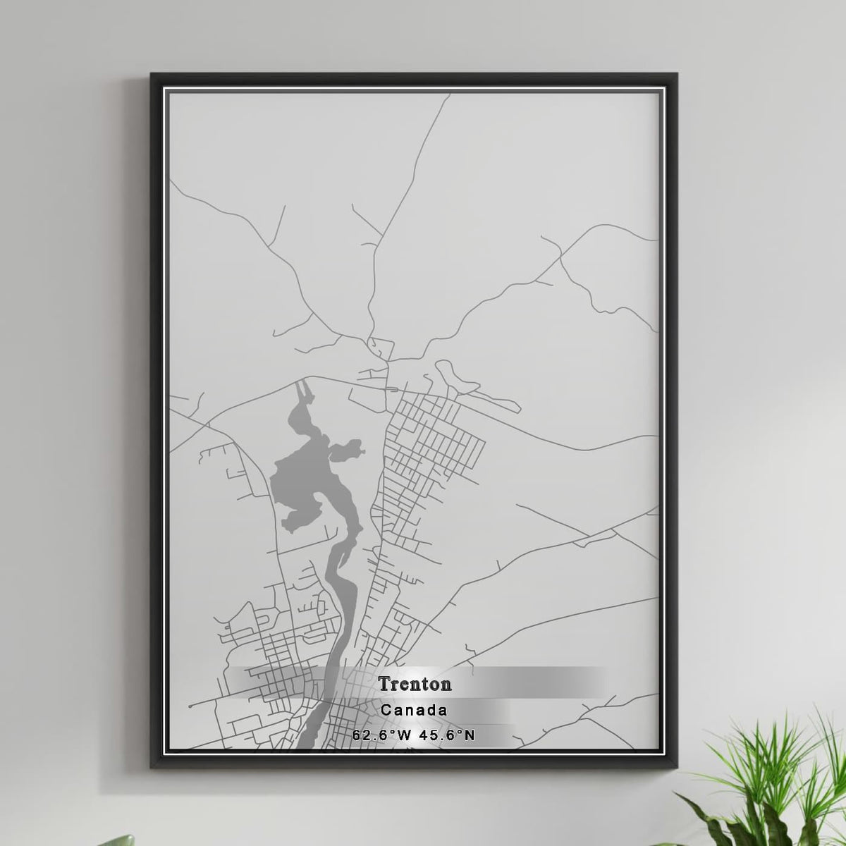 ROAD MAP OF TRENTON, CANADA BY MAPBAKES