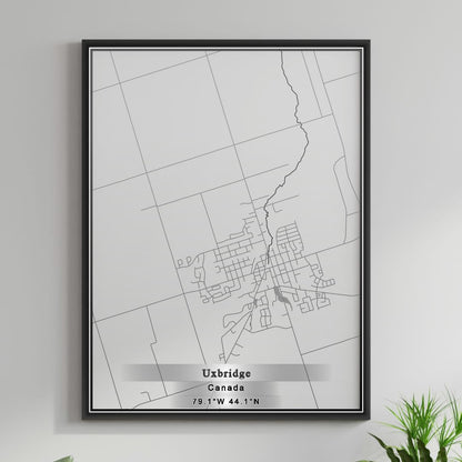 ROAD MAP OF UXBRIDGE, CANADA BY MAPBAKES